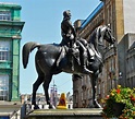 Equestrian statue of Duke of Wellington in Glasgow UK