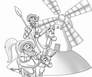 RECURSOS y ACTIVIDADES para Educación Infantil: Dibujos de DON QUIJOTE