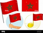 Icono de la bandera de Marruecos. La bandera nacional de Marruecos ...