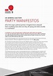 UK Election 2015 - Summarised Manifestos of the Main Parties