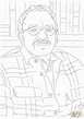 Dibujo de Gabriel García Márquez para colorear | Dibujos para colorear ...