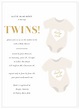 Baby Shower Invitation Wording for Twins