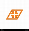 simple geometric window trapeze logo vector Stock Vector Image & Art ...