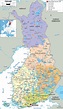 Detailed Political Map of Finland - Ezilon Maps