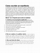 Cómo Escribir Un Manifiesto | PDF