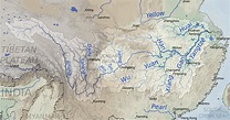 Chine - fleuve Bleu (Yang-Tsé-Kiang) • Carte • PopulationData.net