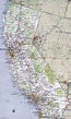 Large detailed roads and highways map of California state with all ...