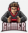 Gamer esport mascot logo template on transparent background PNG ...