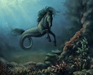 Hipocampo Mitología Griega 1 | Mythological creatures, Mythical ...