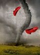 Dorothy's Red Shoes Wizard of Oz Print Tornado Movie - Etsy | Wizard of ...
