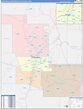 Albuquerque, NM Metro Area Wall Map Color Cast Style by MarketMAPS ...