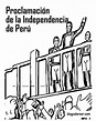 28 de Julio Independencia del Perú - Colorear dibujos infantiles