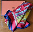 Vintage 1980's Hermes Scarf Equestrian Sequences by Caty Latham ...