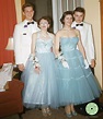 1950s Photo of 2 couples in 1950s Prom/ Dance Dresses & Tuxedos on May ...