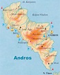 Andros mappa Andros cartina