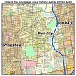 Aerial Photography Map of Glen Ellyn, IL Illinois