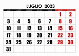 Calendario luglio 2023 – calendario.su