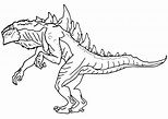Godzilla free coloring printable pages - Colorpages.org