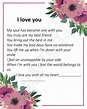 I Love You Letter Soulmate Love Wall Art Romantic Quote - Etsy