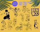 BEN10 SVG Ben 10 Clipart Ben 10 Silhouette Ben 10 Stencil | Etsy
