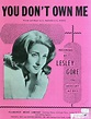 1963-sheet music-Lesley Gore-You Don't Own Me - one of my favorite ...