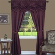 PowerSellerUSA 5-Piece Complete Window Curtains Set with Panels ...