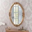 Decorative Oval Gold Ornate Wall Mirror | Gold Wall Mirror
