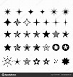 Iconos de estrellas - clasificación, símbolos de estrellas de la fila y ...