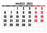 Marzo 2023 Calendario | 2023 Calendar