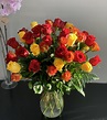Luxury Red And Yellow Rose Bouquet | Yellow rose bouquet, Get well ...