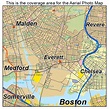 Aerial Photography Map of Everett, MA Massachusetts