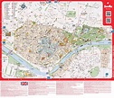 Large detailed tourist map of Seville