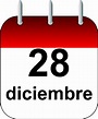 28 de diciembre - Calendario