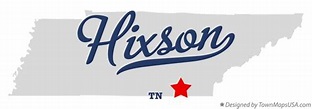 Map of Hixson, TN, Tennessee