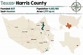Mappa di Harris in Texas illustrazione vettoriale. Illustrazione di ...