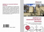 Adelheid von Löwenstein-Wertheim-Rosenberg, 978-613-1-29298-9 ...