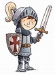 Knight boy with sword and armor isolated | Dibujo de armadura ...