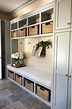 Mudroom Ideas - DIY Rustic Farmhouse Mudroom Decor, Storage and Mud ...