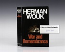 War and Remembrance Herman Wouk First Edition Signed Rare Book