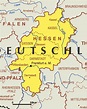 Hessen Karte Bundesländer | Landkarte Deutschland Regionen Politische
