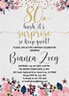 Floral 80th Birthday Invitation Templates – Editable With MS Word ...