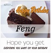 Happy Birthday Feng - AZBirthdayWishes.com