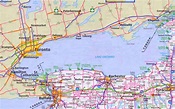 Lake Ontario road map - Ontheworldmap.com