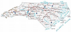 State Map Of North Carolina With Cities - Teri Abigael