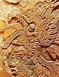 Bas-relief depicting to the Maya queen Yohl Ik'nal (heart of the Wind ...