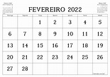 Calendario Fevereiro 2022 - Calendario Festivita