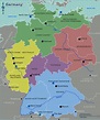 Germany Regions Map • Mapsof.net