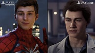 Peter Parker Side-By-Side (Miles Morales vs PS4 Pro from Digital ...