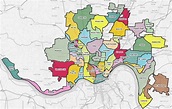 List Of Cincinnati Neighborhoods - Wikipedia - Printable Cincinnati Map ...