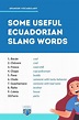 Ecuadorian Slang Words for Everyday Use in 2021 | Slang words, Informal ...